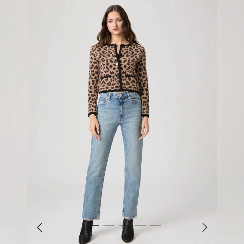 NWT. PAIGE SAWYER High Rise Straight Leg LightBlue Women's Jeans - Picture 9 of 12